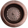 Hexagon Hammered Copper Bar Sink, TCB-004AN