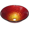 Artisan Hand-Painted Tempered Glass Vessel Bath Sink NOHP-G028