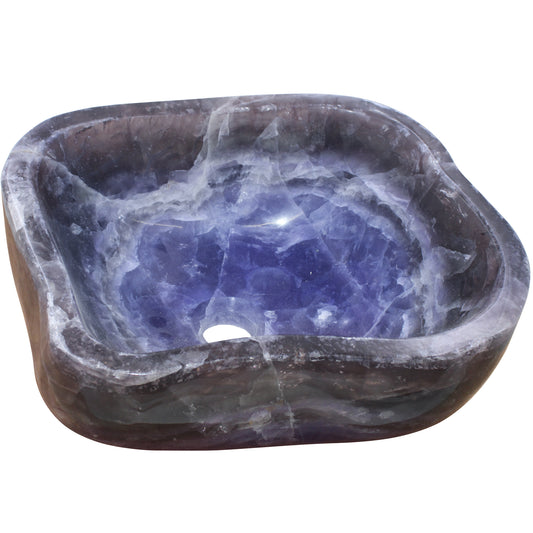 Natural Purple Onyx Irregular Stone Vessel Bath Sink NOSV-PO