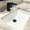 Rectangular Undermount White Porcelain Sink with Overflow, NP-U193902