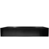 Rectangular Stainless Steel Vessel Bathroom Sink in Gunmetal Black NSRV-023GM