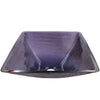 Purple Square Frosted Glass Vessel Bathroom Sink, TIS-286P