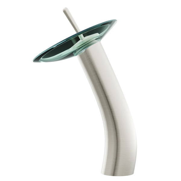 NovattoモンローシングルレバーDeck MountウォーターフォールVessel蛇口 GF-010BN-C 1 並行輸入品 Falls Modern Waterfall Single Hole Vessel Bath Faucet, GF-001 Series