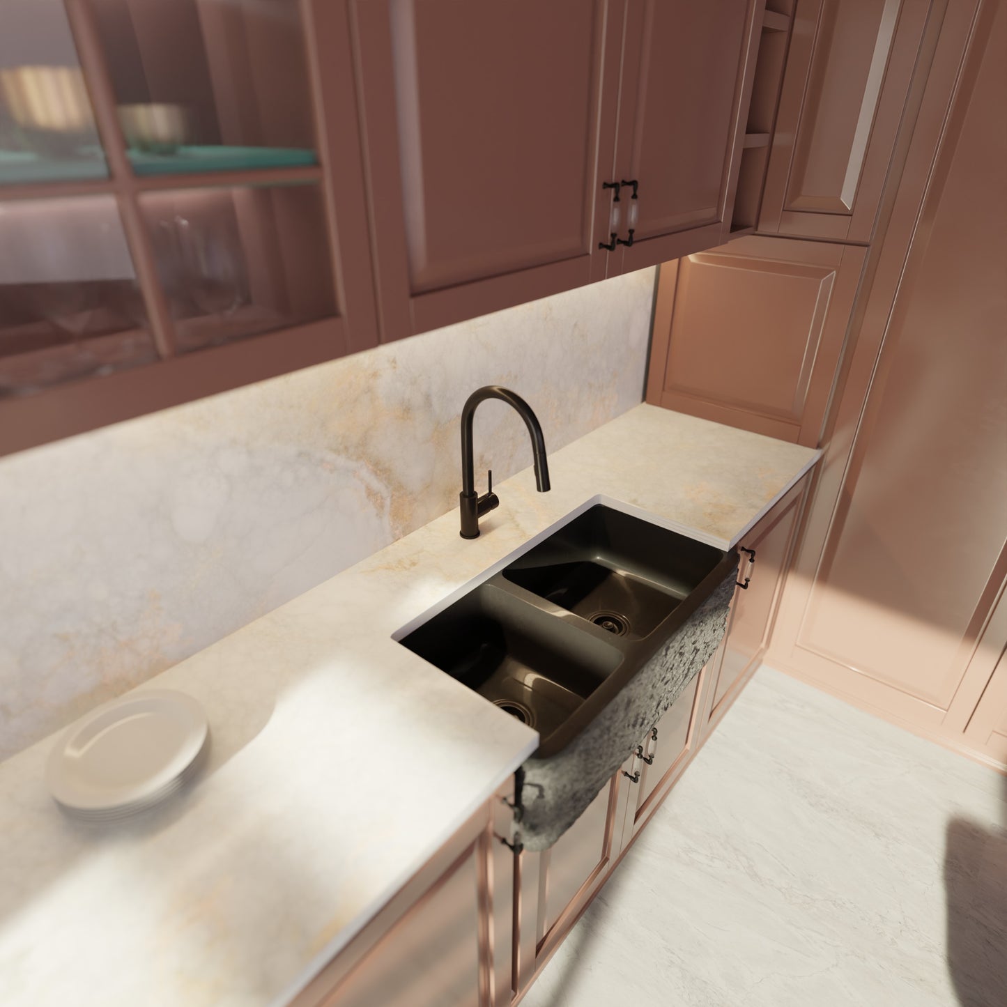 Dual Action Single Lever Pull-down Kitchen Faucet, NKF-H13 Series