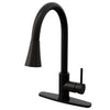 Dual Action Single-Handle Pull-Down Sprayer Kitchen Faucet w/ Deck Plate, NKF-H14