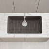 Single Bowl Undermount Granite Composite Sink in Ash - NKGC-SBUND-AS
