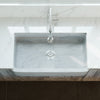 Single Bowl Kitchen Sink in Carrara White Marble with Polished Apron - NKS-SBPCW