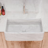 Single Bowl Kitchen Sink in Carrara White Marble with Polished Apron - NKS-SBPCW