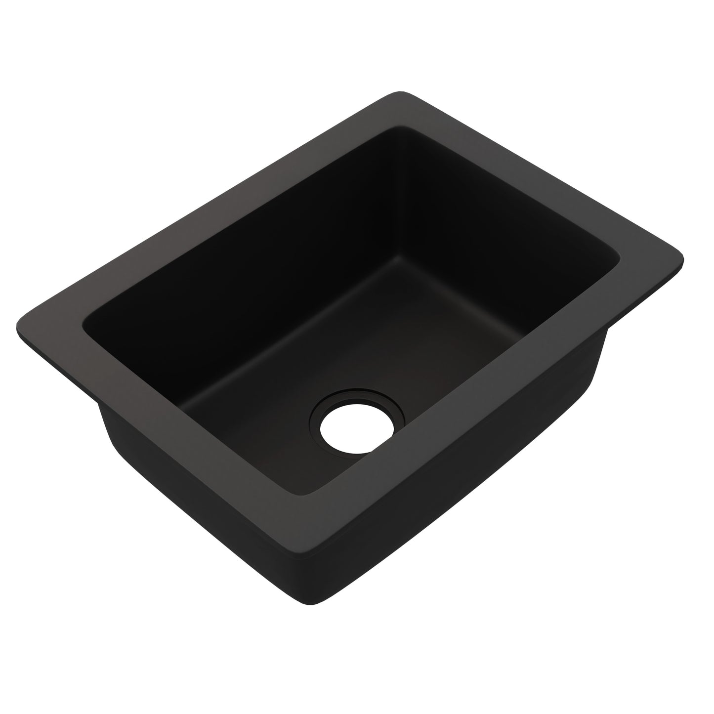 StoneCore Graphite 24-inch Single Bowl Kitchen or Bar Sink - NKS-SC24SB-GRPH
