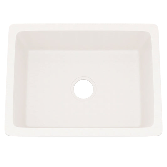 Novatto StoneCore sandstone 24-inch single bowl bar sink with durable, natural stone finish, perfect for kitchen or bar area.