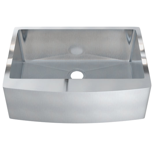 30-inch Stainless Steel Single Bowl Farmhouse Kitchen Sink - NKSS-R103021SBFRM