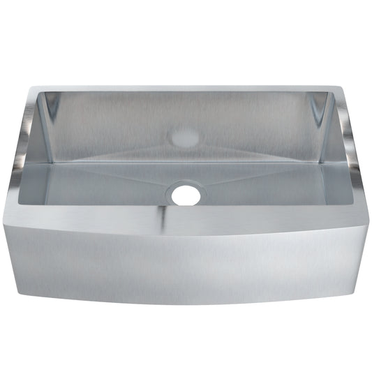 33-inch Stainless Steel Single Bowl Farmhouse Kitchen Sink - NKSS-R103321SBFRM