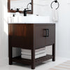 30-inch Bath Vanity with Café Mocha Quartz Counter and Sink - NOBV-30CM-6001-01141
