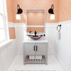 30-inch Bath Vanity with Café Mocha Quartz Counter and Sink - NOBV-30SG-6001-0088031