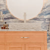 Natural Carrara White Marble Square Vessel Sink with Chiseled Exterior NOSV-CWSQ