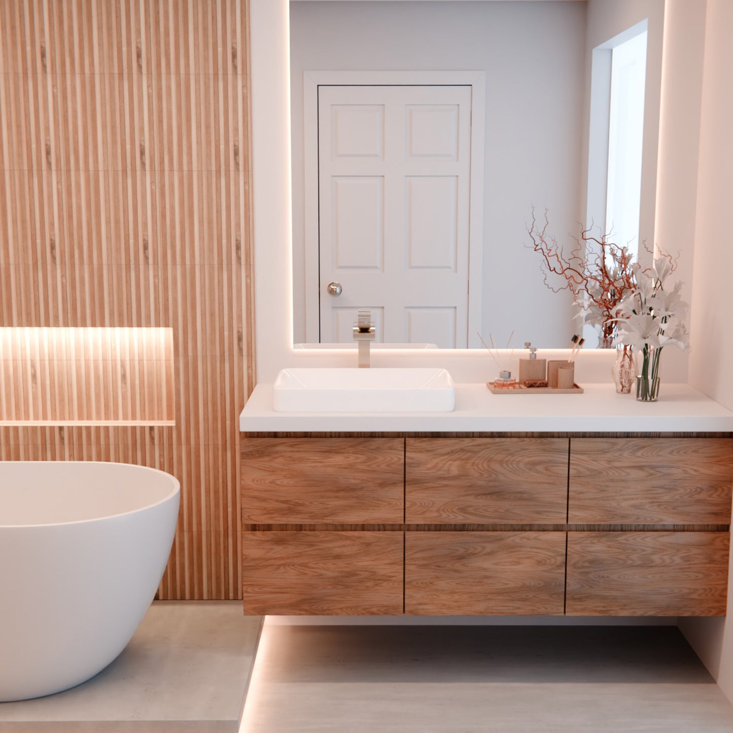 Rectangular White Porcelain Drop-in Sink with Overflow, NP-DI2185511