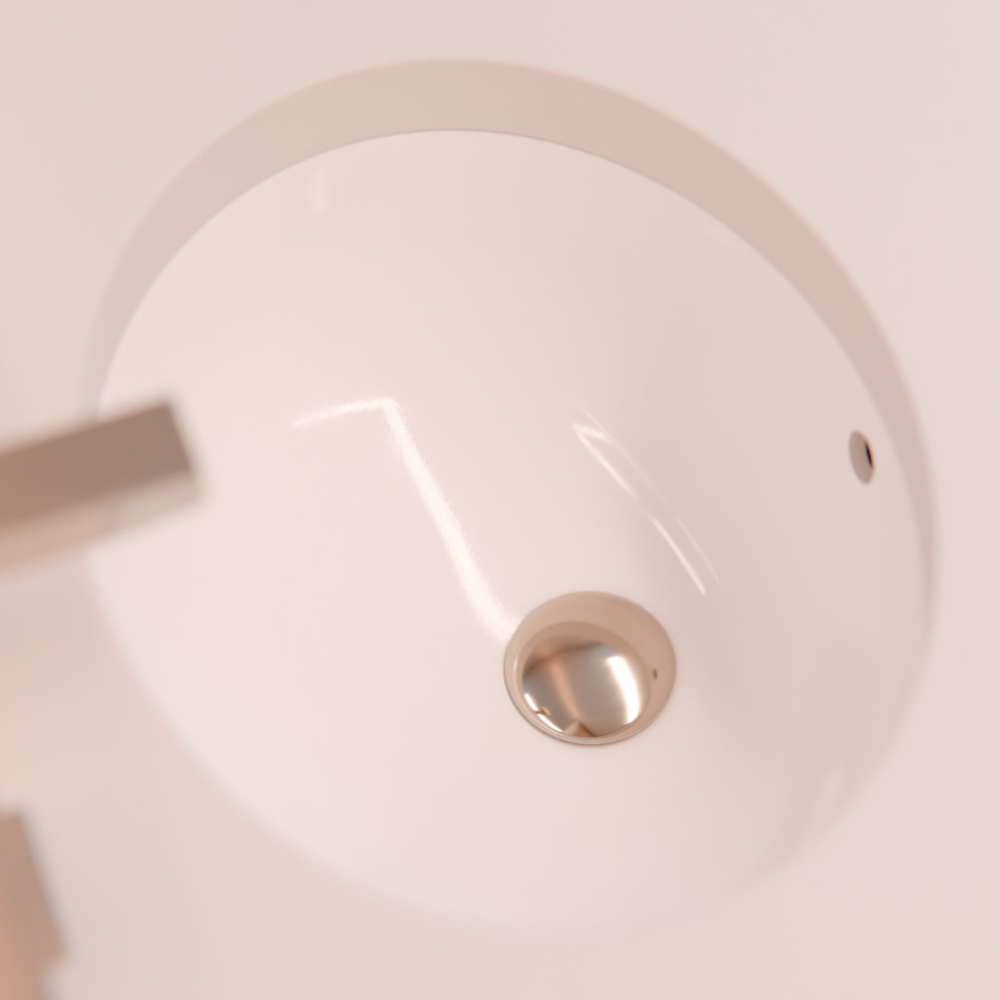 Gold pop-up drain with overflow from Novatto PUD-O series, designed as a bathroom sink accessory with a sleek finish.