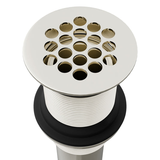 Novatto STD Series strainer drain without overflow, bathroom sink accessory, durable metal construction, visible drain component