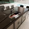 Cayenne River Hand-Hammered Copper Bar Sink, TCB-009AN