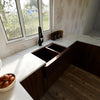 Farmhouse 60/40 Copper Kitchen Sink, TCK-005AN