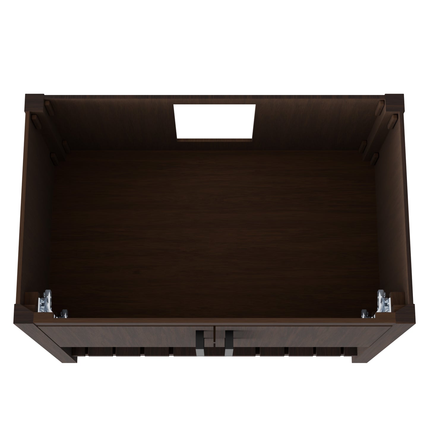 36-inch Novatto Cafe Mocha bath vanity accessory with a sleek wood finish and modern design, suitable for contemporary bathrooms.