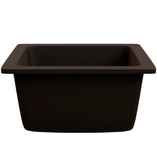 BAJA 18" x 16" Granite Composite Bar Sink in Expresso - NKGC-SBBAR-EX