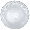 Cristallo Diamond Clear Crystal Glass Vessel Round Bathroom Sink NCG-2408