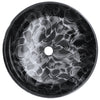 Round Hand Painted Black Glass Bath Sink Combo Series NSFC-012001