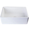 24-Inch Single Bowl Farmhouse Porcelain Kitchen Sink w/Apron, NPK-224922
