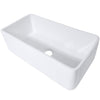 30-Inch Single Bowl Farmhouse Porcelain Kitchen Sink w/Apron, NPK-304923