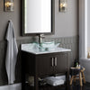 30-inch Bath Vanity w/ Café Mocha Quartz Counter, Sink & Faucet - NOBV-30CM-6001BN-317C136