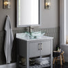 30-inch Bath Vanity with Carrara White Marble Counter and Sink - NOBV-30SG-CAR-317C