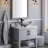 30-inch Bath Vanity with Carrara White Marble Counter and Sink - NOBV-30SG-CAR-324G