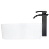 White Rectangular Porcelain Sink Set