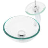 12" Mini Glass Vessel Sink combo set