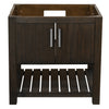 fully assembled 30 inch wood vanity cabinet console with handles