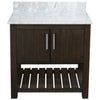 30-inch Vanity with Carrara White Marble Counter NOBV-30CM-CAR