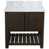 30-inch Vanity with Carrara White Marble Counter NOBV-30CM-CAR