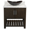 30-inch Bath Vanity with Café Mocha Quartz Counter and Sink - NOBV-30CM-6001-0088031