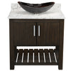 30-inch Bath Vanity with Café Mocha Quartz Counter and Sink - NOBV-30CM-6001-0088031