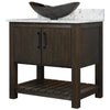 30-inch Bath Vanity with Café Mocha Quartz Counter and Sink - NOBV-30CM-6001-0088031