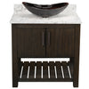 30-inch Bath Vanity with Café Mocha Quartz Counter and Sink - NOBV-30CM-6001-0088031