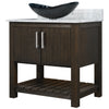 30-inch Bath Vanity with Carrara White Marble Counter and Sink - NOBV-30CM-CAR-G012-8031