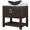 30-inch Bath Vanity with Carrara White Marble Counter and Sink - NOBV-30CM-CAR-G012-8031