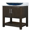 30-inch Bath Vanity with Carrara White Marble Counter and Sink - NOBV-30CM-CAR-19034
