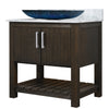 30-inch Bath Vanity with Carrara White Marble Counter and Sink - NOBV-30CM-CAR-19034