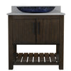 30-inch Bath Vanity with Storm Grey Quartz Counter and Sink - NOBV-30CM-280-19034