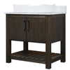 30-inch Bath Vanity with Carrara White Marble Counter and Sink - NOBV-30CM-CAR-01141