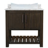 30-inch Bath Vanity with Café Mocha Quartz Counter and Sink - NOBV-30CM-6001-01141