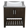 30-inch Bath Vanity with Storm Grey Quartz Counter and Sink - NOBV-30CM-280-01141